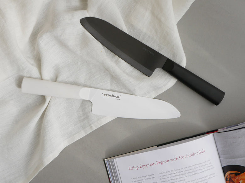 KYOCERAココチカルシリーズのペティナイフ13cm、三徳包丁16cm、シェフズナイフ18cmのセット