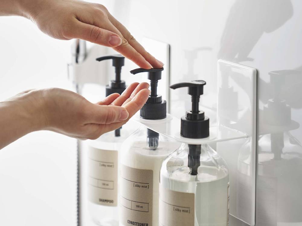 マグネット式スチールソープディスペンサーホルダー