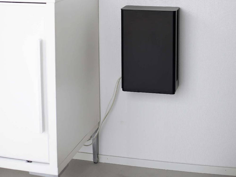 スマート重ねられるルーター収納ケース ブラック