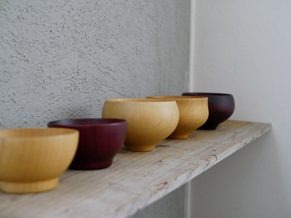 ナツメ材のTSUBO壺とKAME甕