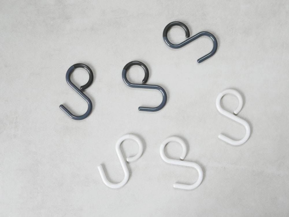 ティディの銀色アルミSフック