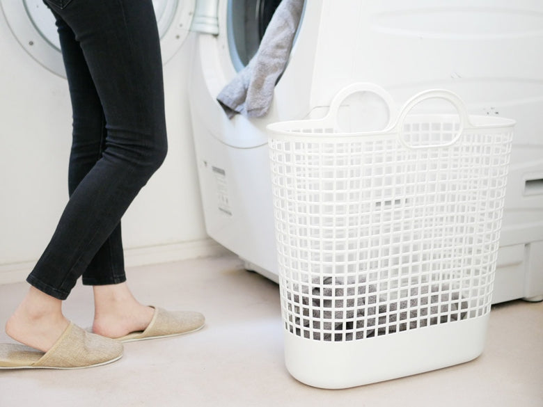 ライクイットのラウンドタウンバスケット、メッシュ編み