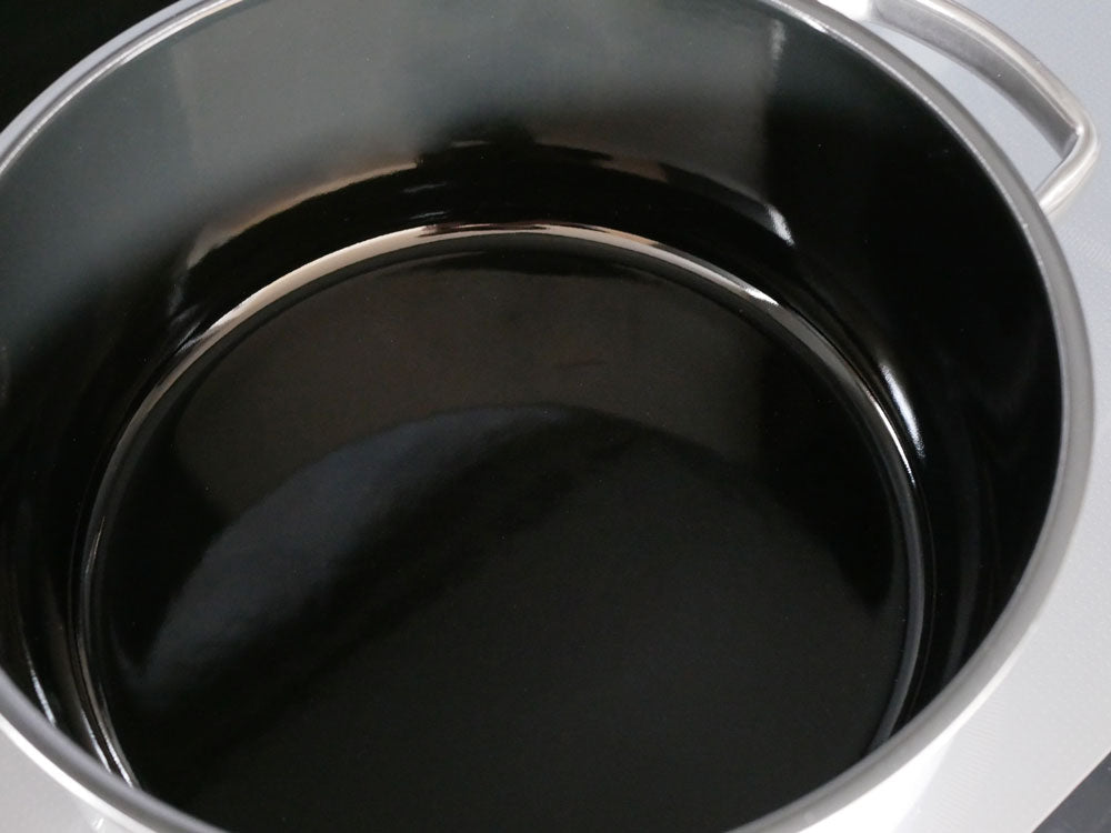 WMFフュージョンテック ミネラルキャセロール24cm、ホーロー鋼板本体とステンレス取手、ガラス蓋付きの調理用鍋