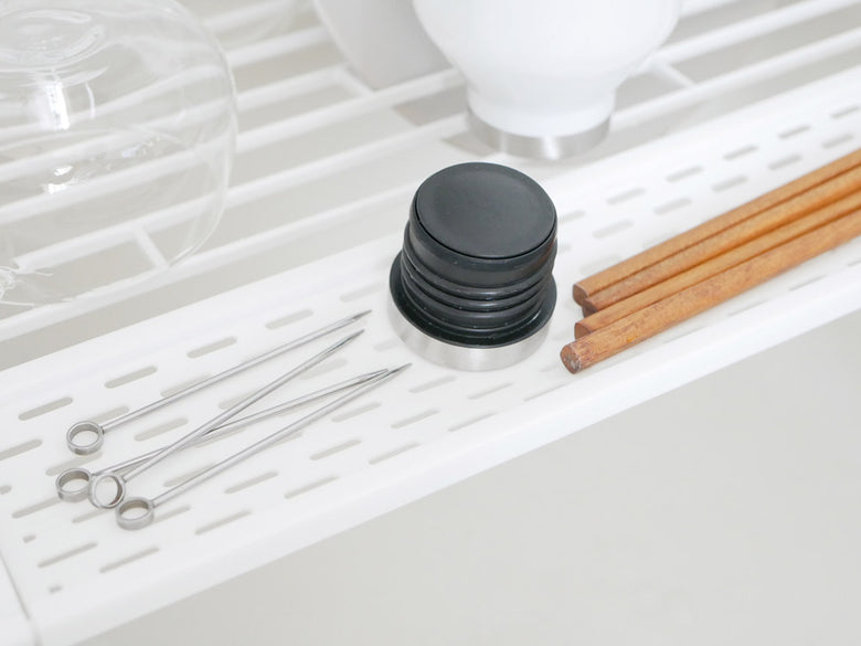 タワー折り畳み水切りラック シリコーントレー付