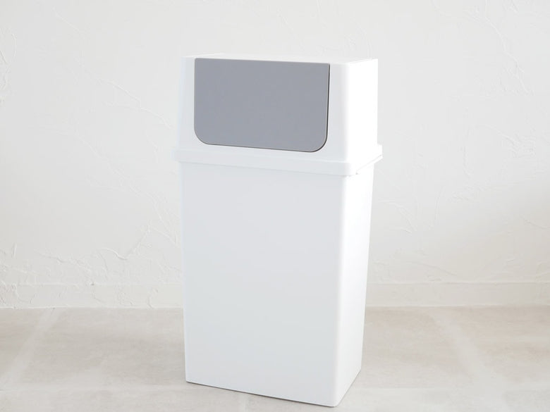 ライクイットの白色フロントオープントラッシュビン