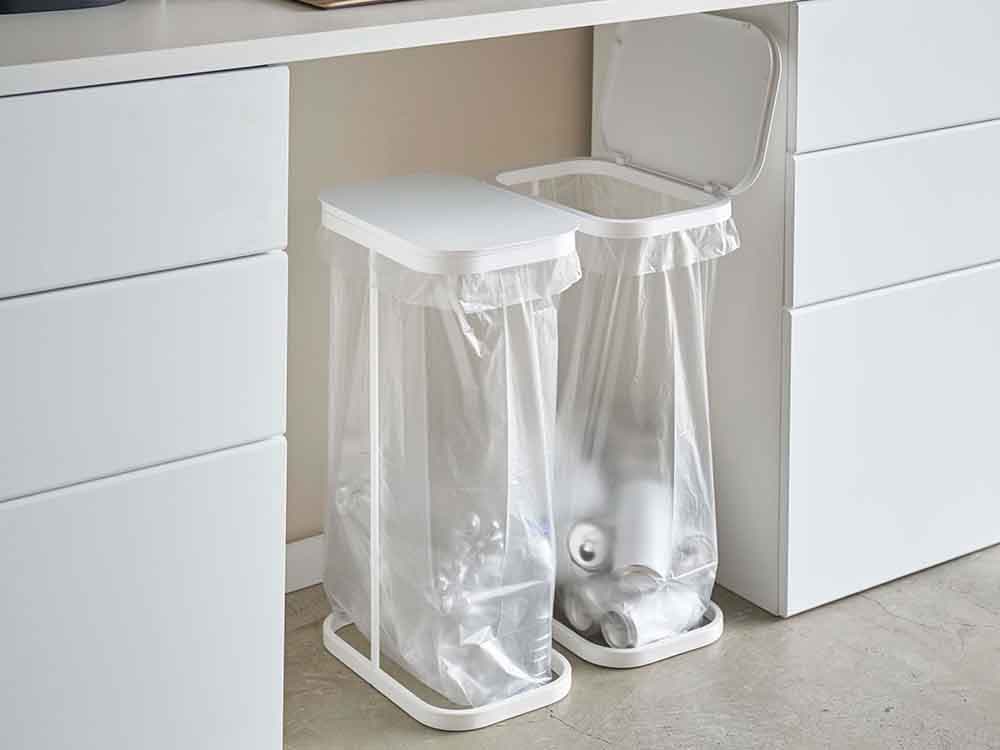 LUCEのスチール製分別ゴミ袋ホルダー