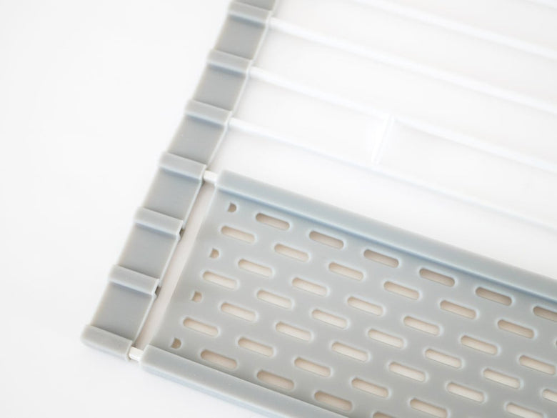 YAMAZAKI/Plate折り畳み水切り シリコーントレー付き