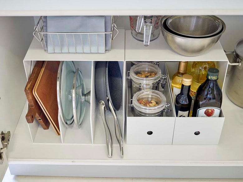 YAMAZAKIタワー収納ボックス上ラック2個セット