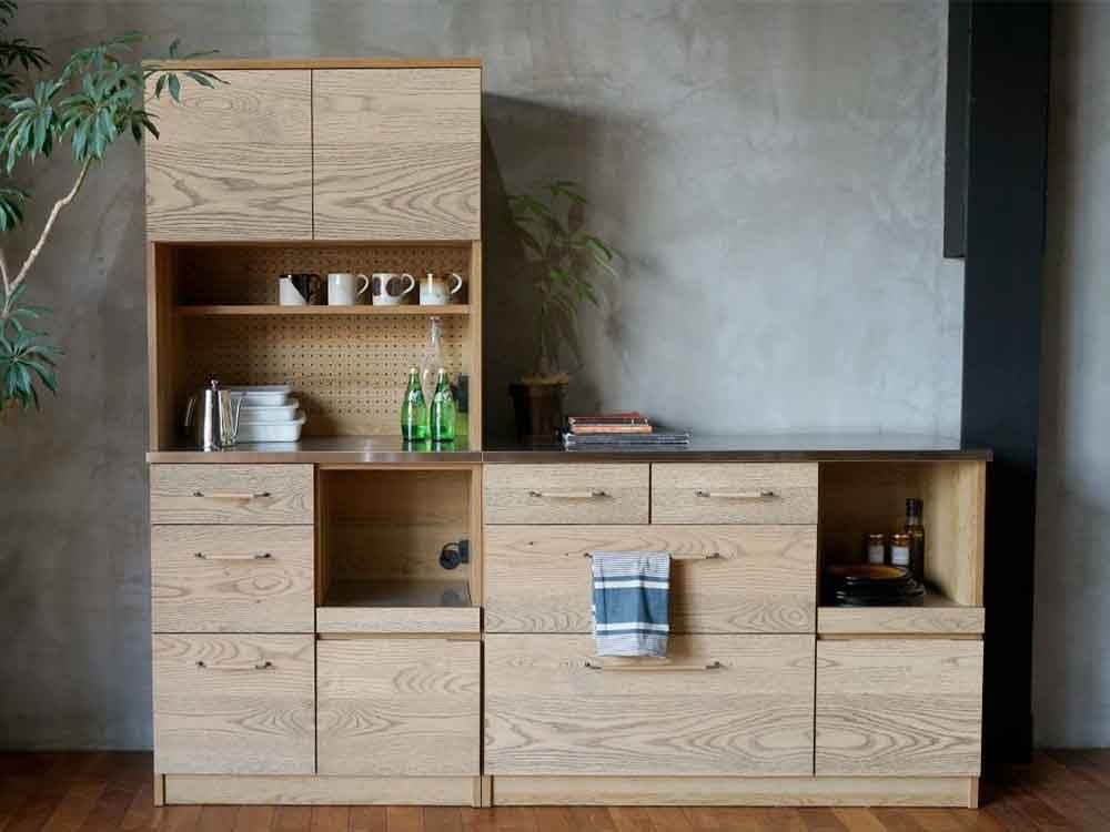 アデペシュkamn製オーク木製キッチンボード
