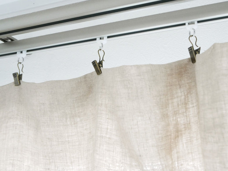 POSH LIVINGのシルバーカーテンクリップ6個セット