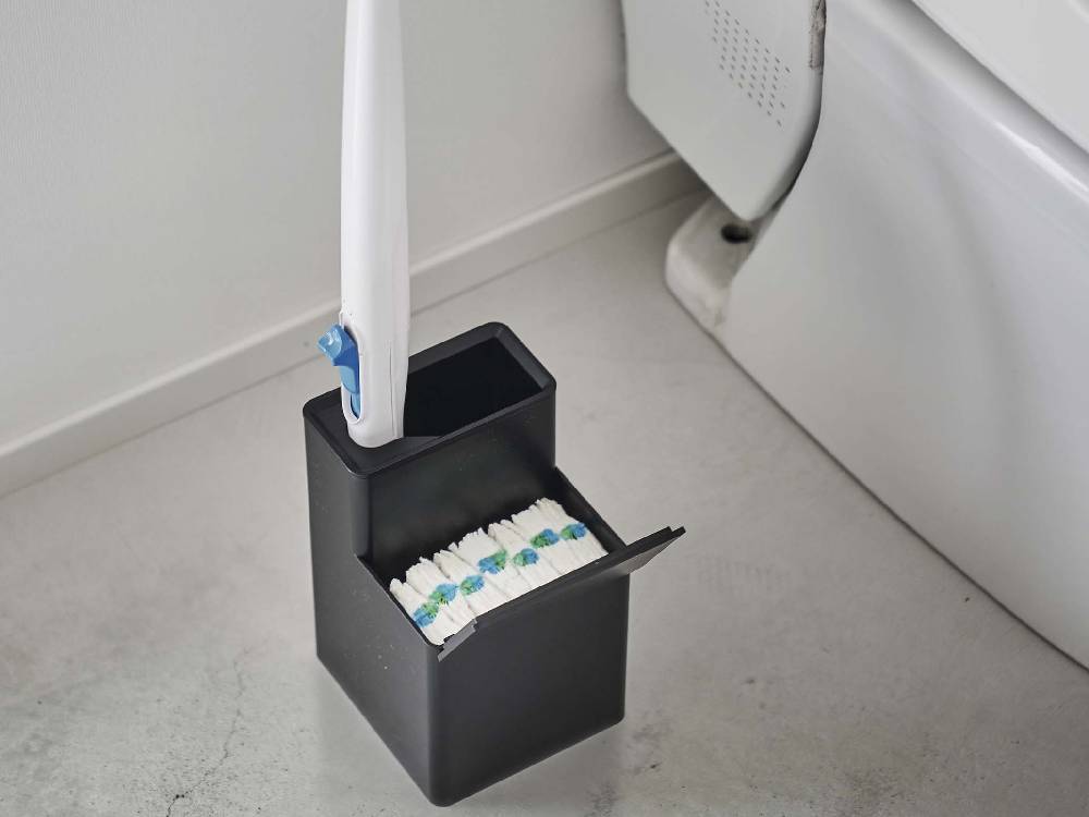 替えブラシ収納付きYamazakiタワーのトイレブラシスタンド