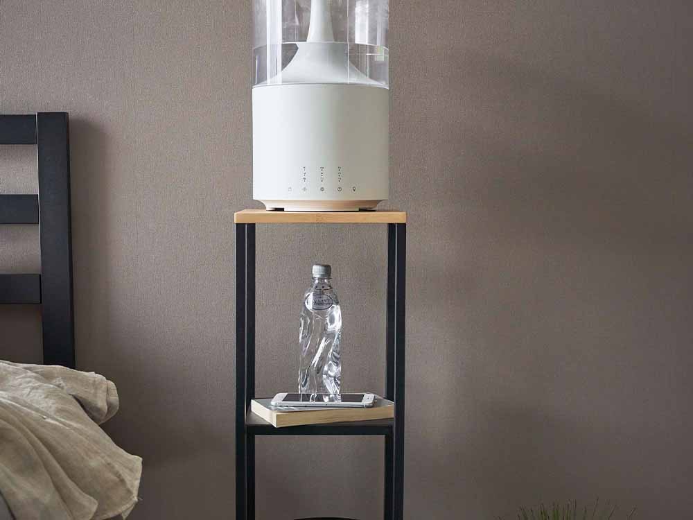 タワー型加湿器 本体 シルバー tower/タワー】加湿器スタンド｜【公式】ひなたライフ インテリア雑貨
