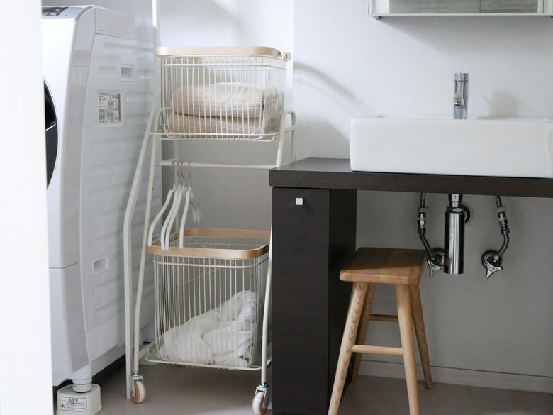 マッシュ製リヴ キャリーバスケットワゴンSの写真