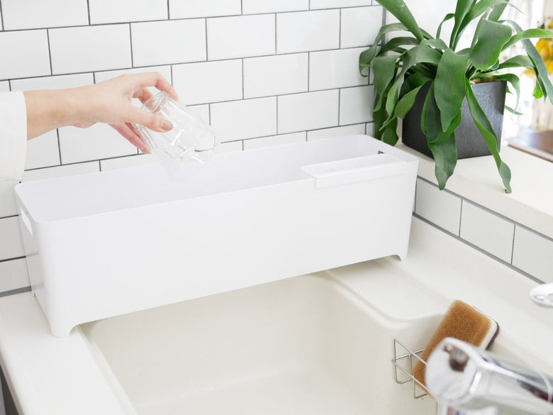 シンク上のtowerスリム水切りバスケット