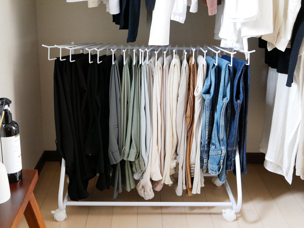 bws SELECTIONスラックスハンガー20本掛けの設置イメージ