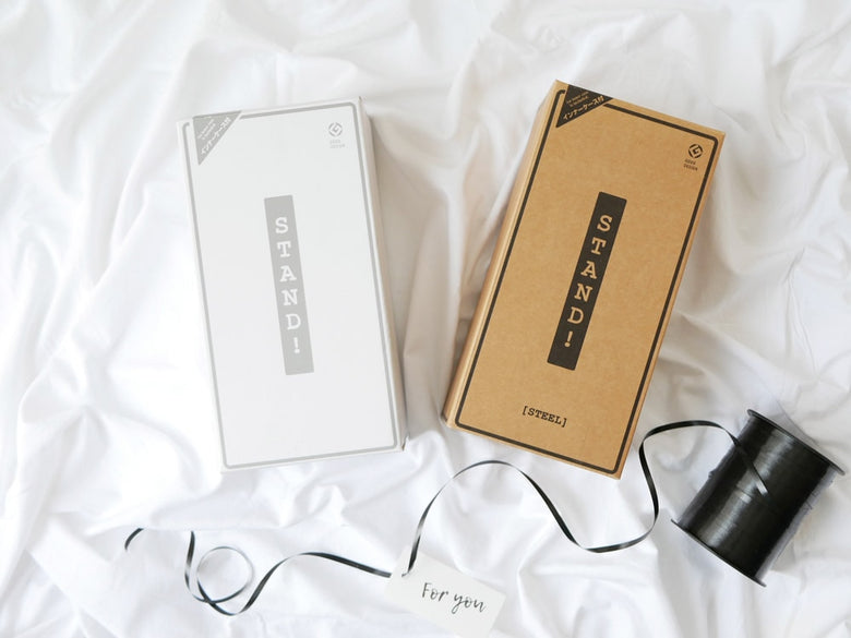 デュエンデ縦置きティッシュスタンドのパッケージ