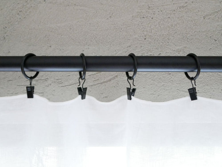 ポッシュリビングのアイアンカーテンクリップ6個セット