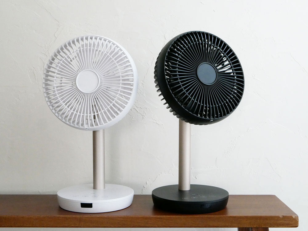 THREEUP充電式スマートデザインファンと花鉢