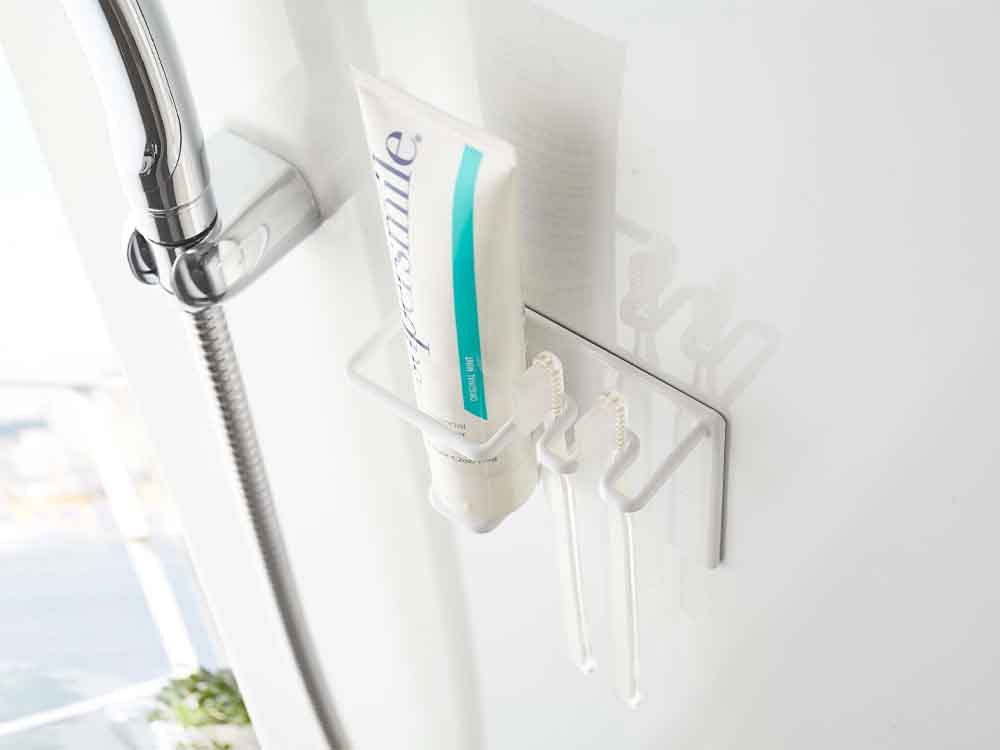 タワー製マグネットバスルームチューブと歯ブラシホルダー