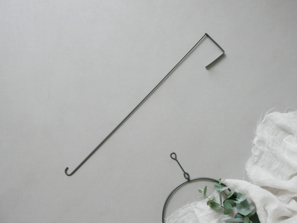 ホーンプリーズ製の銀色アイアンリースフック