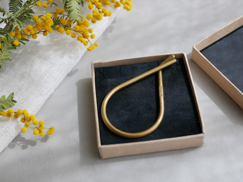 MOEBEブランドのデンマーク製真鍮キーリング