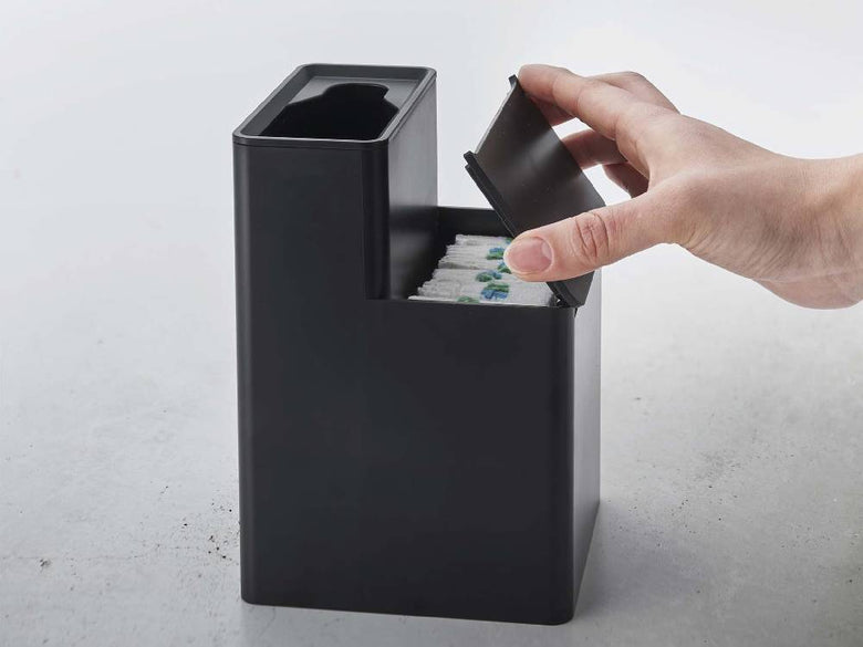 タワーの替えブラシ収納付き流せるトイレブラシスタンド