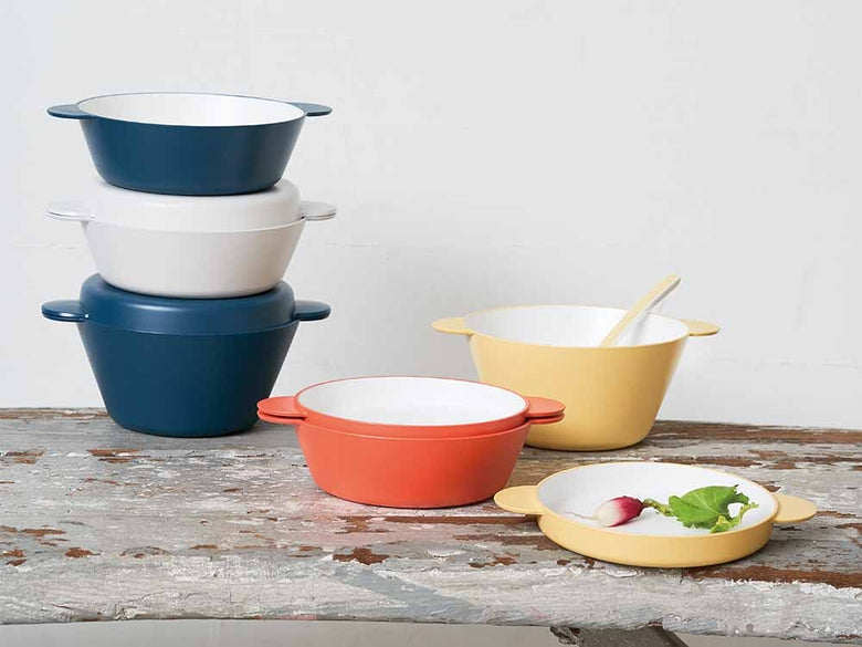 タック製キッズ用イエロースープボウルセット