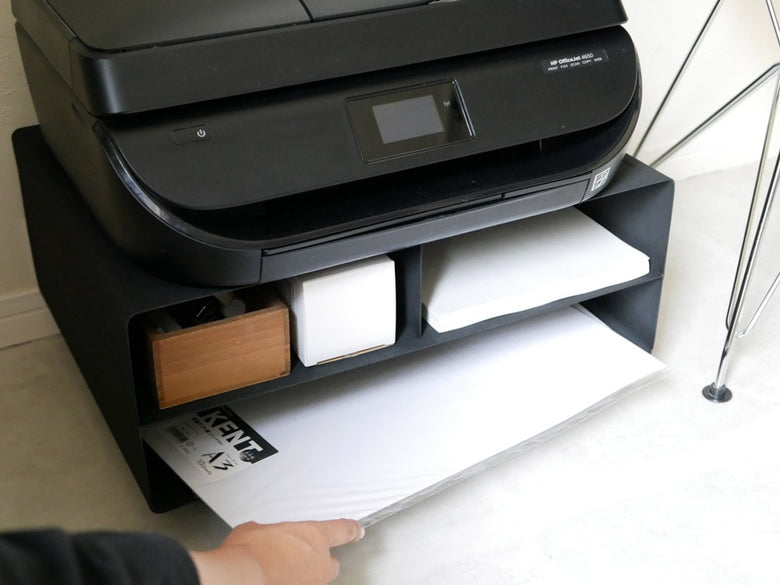 スチール製タワーYAMAZAKIのプリンター収納ラック