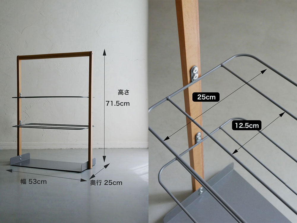マッシュ・リヴのホワイトエントランスラック
