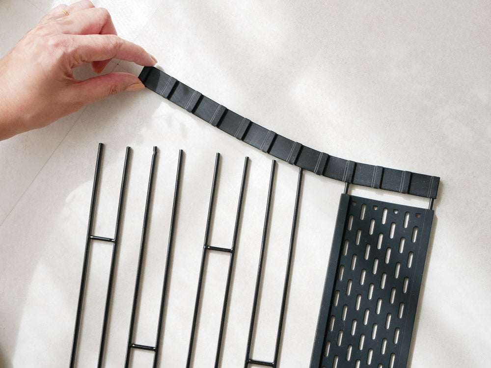 タワーの折り畳み式スチール水切りラック シリコーントレー付き