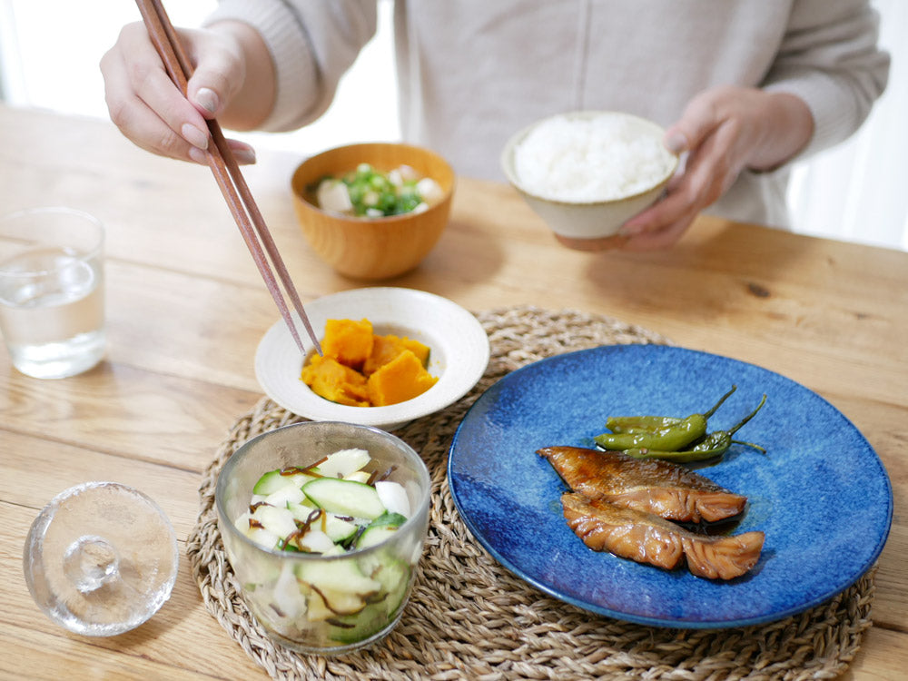 KINTOブランドのソーダガラス製浅漬け鉢