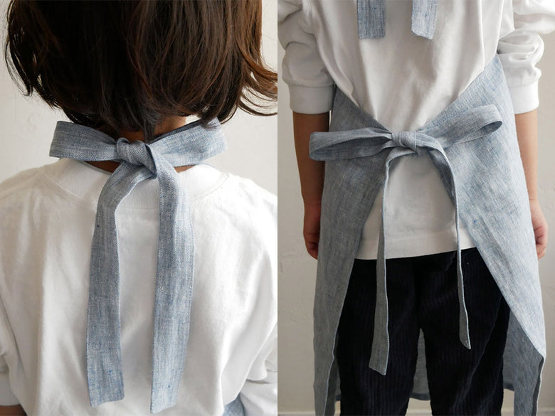 Magic Linenの100％リネンキッズエプロン