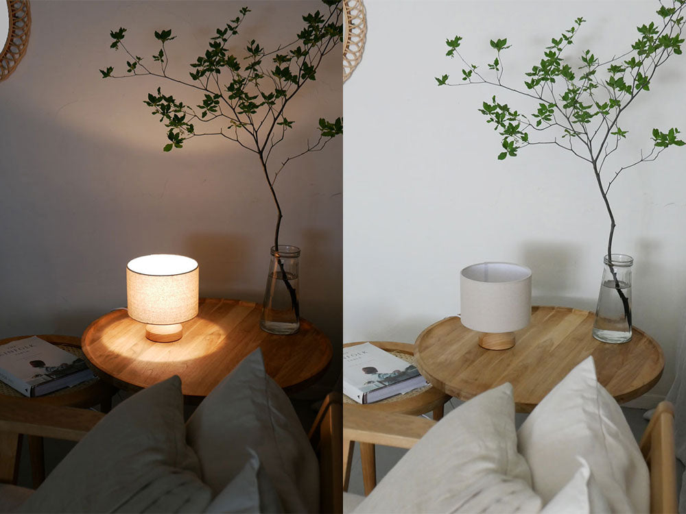 木材とスチール製のDI CLASSE Montoナイトランプ