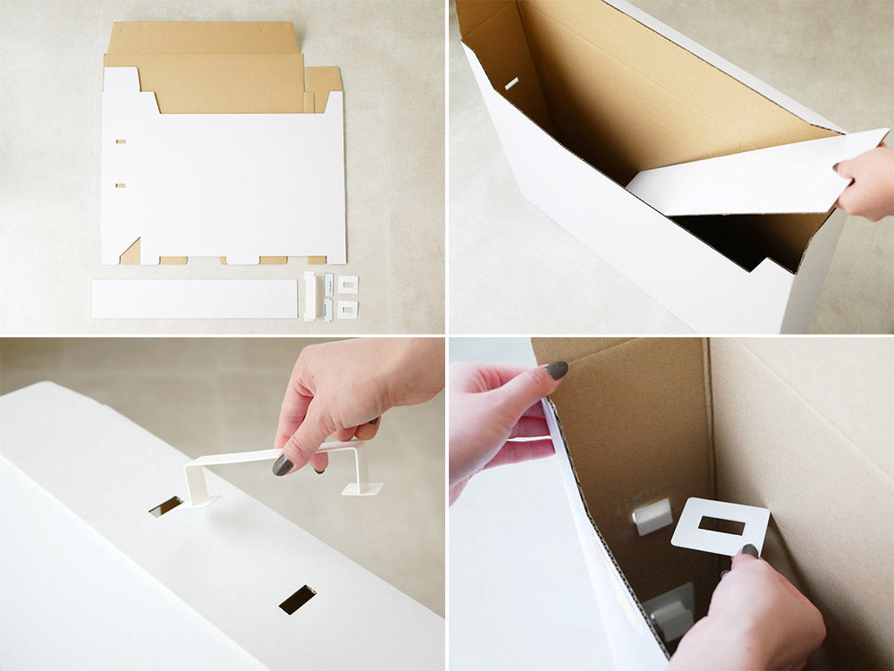 タワーの作品収納ボックス