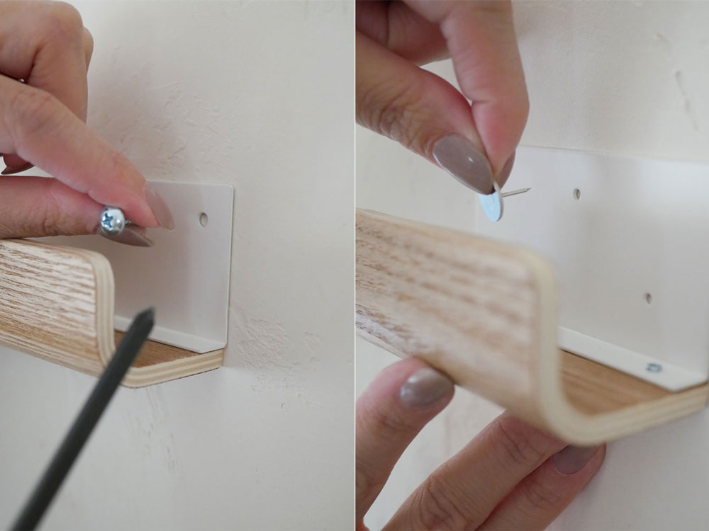 Yamazaki製スチールと木の神札ホルダー