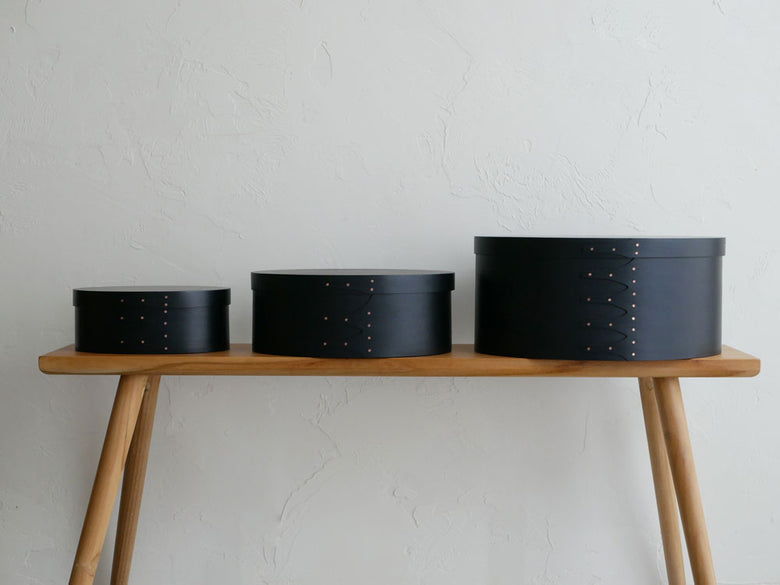 アクシスのチェリー材製シェーカーオーバルボックス