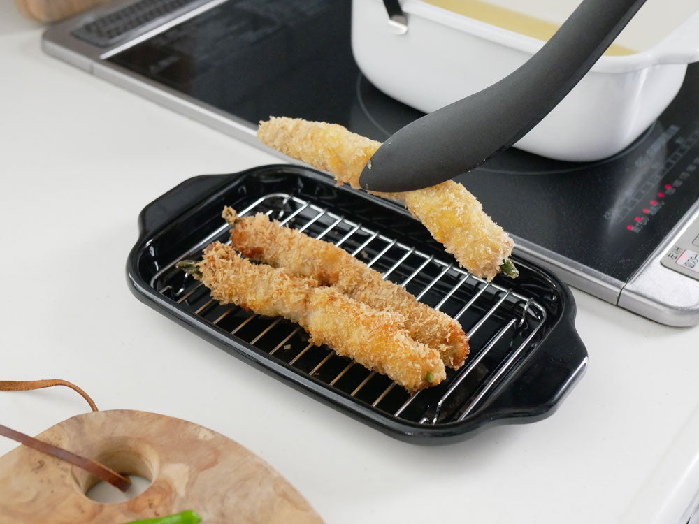 富士ホーロー 角型天ぷら鍋