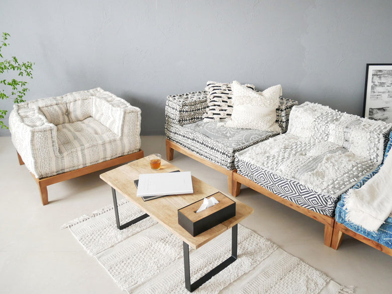 adepecheブロックマルチ ユーアームソファの写真