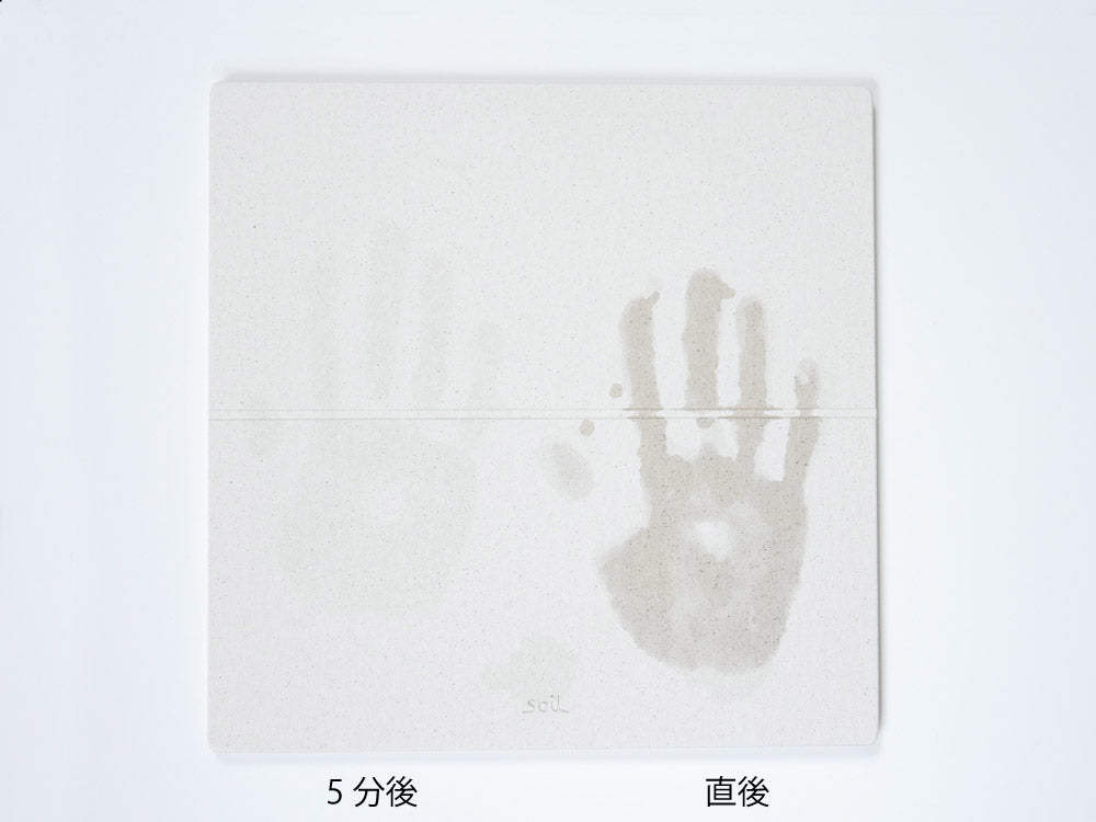 soil GEMドライングボードの足跡模様