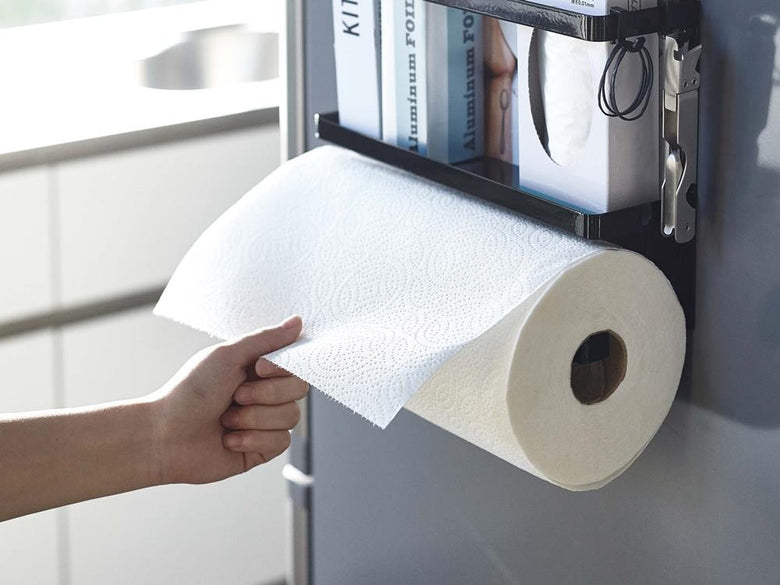 マグネット式キッチンペーパー＆ラップホルダー
