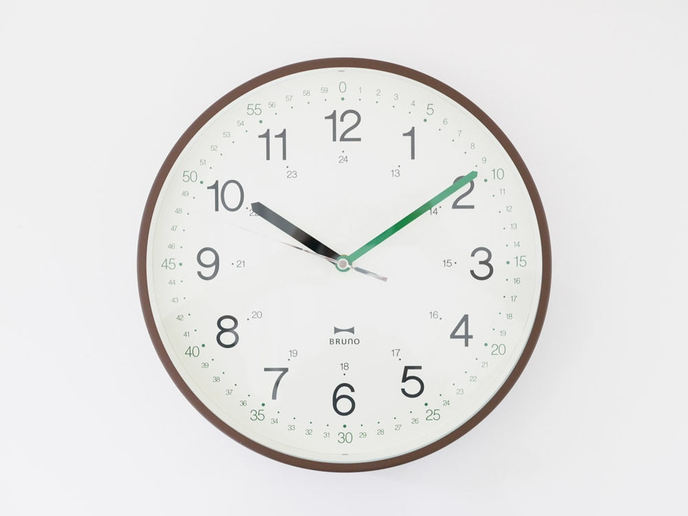 BRUNOイージータイムデザインのクォーツクロック