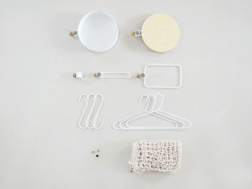 ドローアライン012フックAの縦型衣類ハンガー