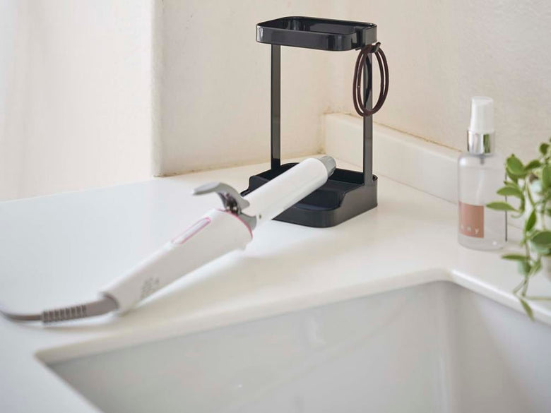 タワー耐熱トレー付きヘアアイロンスタンド