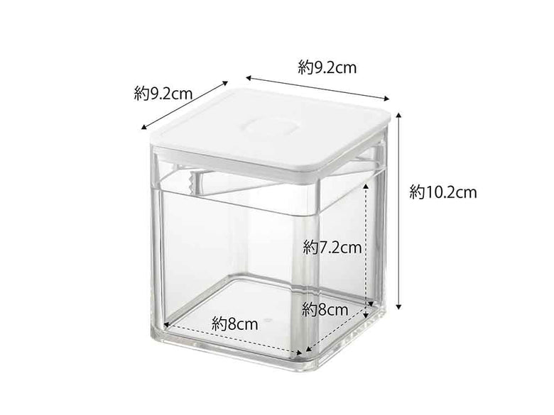 トングとバルブが付いた密閉保存容器