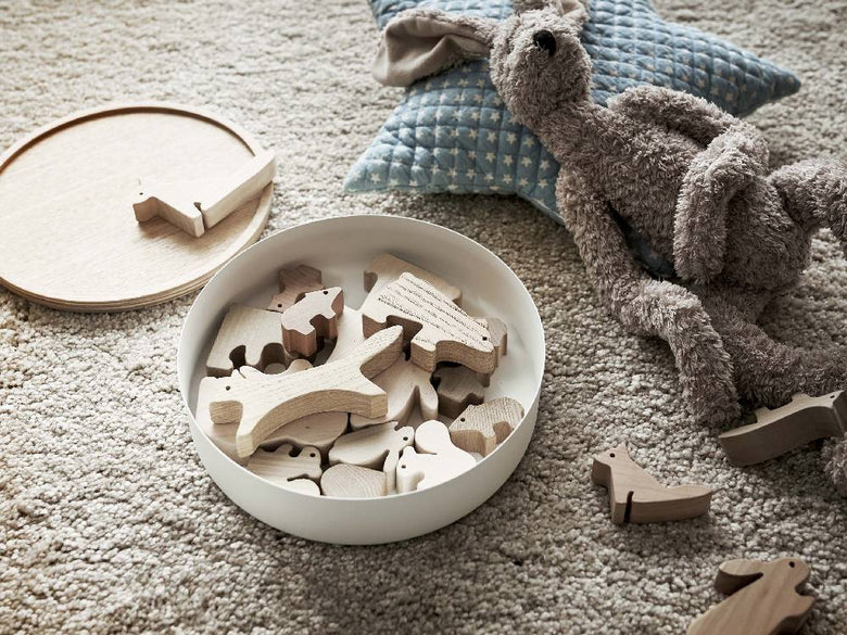 RINの蓋付きラウンド収納ケース