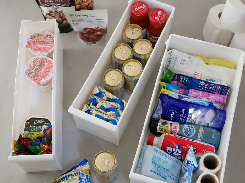 ライクイットのキャスター付き4段スリムストレージ