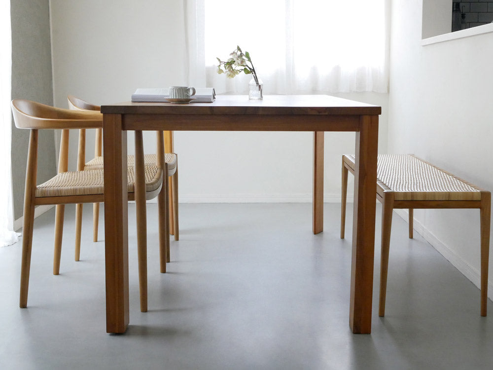 サンフラワーラタンのIDENTITYチークダイニングテーブル160cm