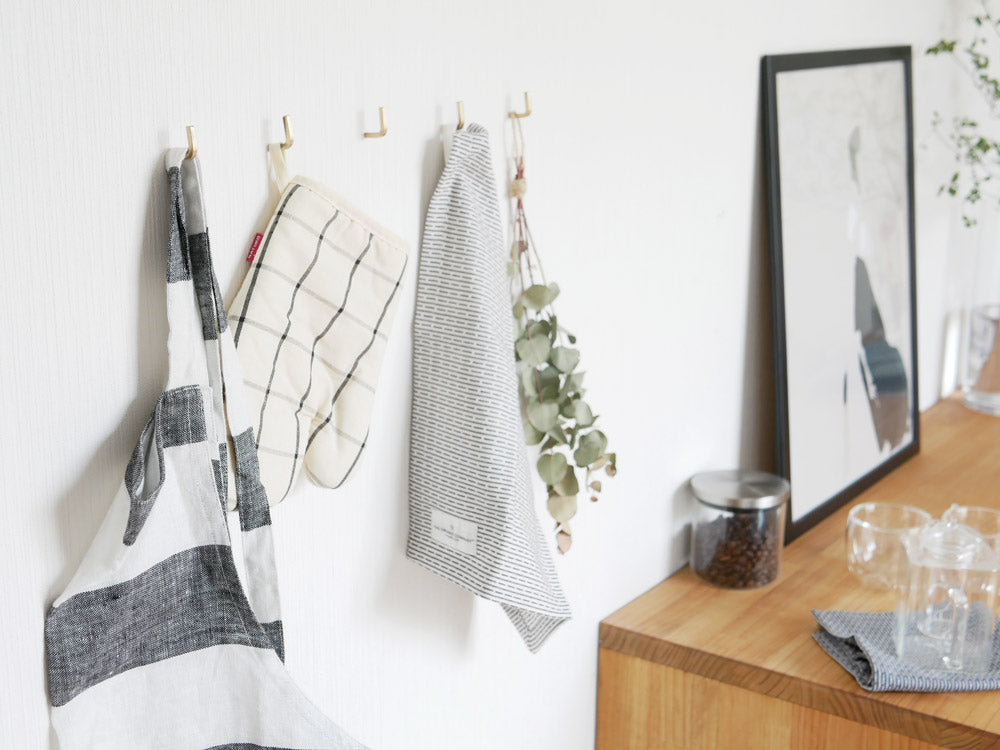 ホーンプリーズ製ブラス製アンティークスタイルのプッシュピンフック5個セット