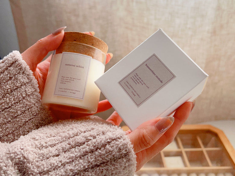 is amuletのガラス製アロマキャンドル