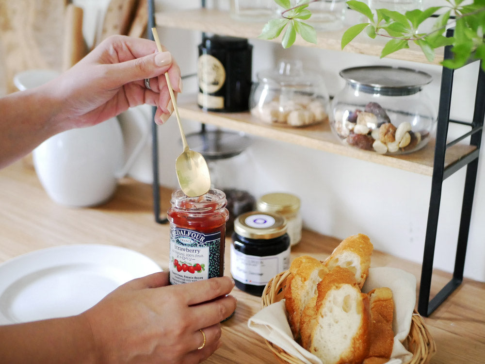 Horn Please製インド産真鍮ミールスプーン、Lサイズ（幅3.2cm×長さ16cm）